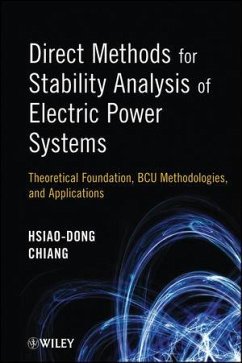 Direct Methods for Stability Analysis of Electric Power Systems (eBook, PDF) - Chiang, Hsiao-Dong