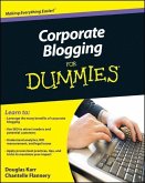 Corporate Blogging For Dummies (eBook, PDF)