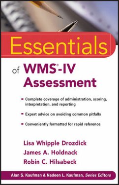 Essentials of WMS-IV Assessment (eBook, PDF) - Drozdick, Lisa W.; Holdnack, James A.; Hilsabeck, Robin C.