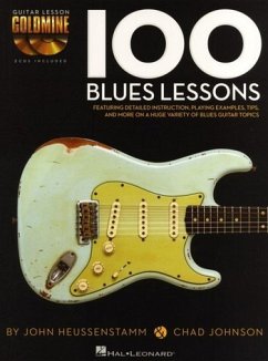 100 Blues Lessons - Guitar Lesson Goldmine Series (Bk/Online Audio) [With Auidio Access] - Johnson, Chad; Heussenstamm, John