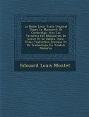 La Noble Le on: Texte Original D'Apr S Le Manuscrit de Cambridge, Avec Las Variantes Des Manuscrits de Gen Ve Et de Dublin, Suivi D'Un