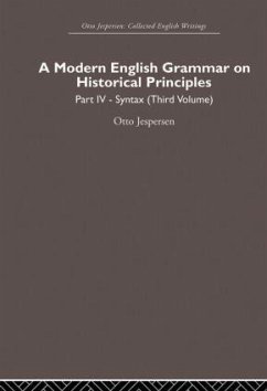 A Modern English Grammar on Historical Principles - Jespersen, Otto