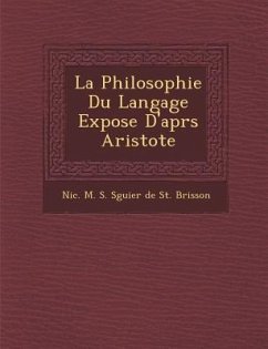 La Philosophie Du Langage Expos E D'Apr S Aristote