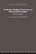 A Modern English Grammar on Historical... - Bild 1