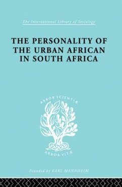 The Personality of the Urban African in South Africa - de Ridder, C.