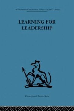 Learning for Leadership