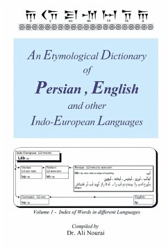 An Etymological Dictionary of Persian, English and Other Indo-European Languages Vol 1