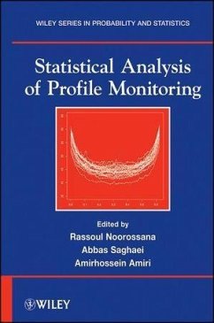 Statistical Analysis of Profile Monitoring (eBook, PDF) - Noorossana, Rassoul; Saghaei, Abbas; Amiri, Amirhossein