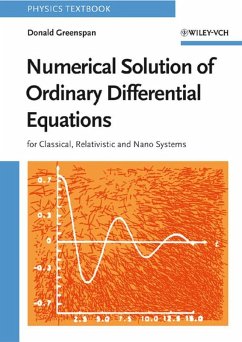 Numerical Solution of Ordinary Differential Equations (eBook, PDF) - Greenspan, Donald