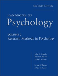 Handbook of Psychology, Volume 2, Research Methods in Psychology (eBook, ePUB) - Weiner, Irving B.; Schinka, John A.; Velicer, Wayne F.