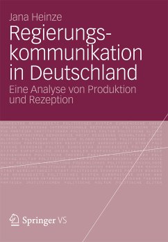 Regierungskommunikation in Deutschland (eBook, PDF) - Heinze, Jana
