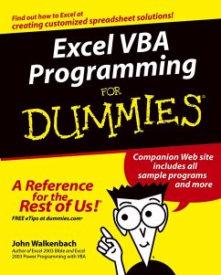 Excel VBA Programming For Dummies (eBook, PDF) - Walkenbach, John