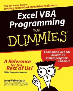 Excel VBA Programming For Dummies (eBook, PDF) - Walkenbach, John