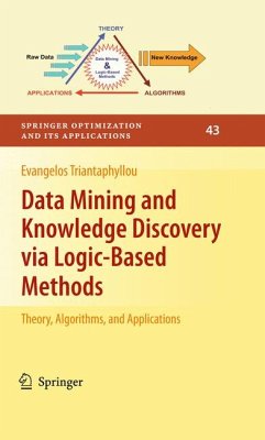 Data Mining and Knowledge Discovery via Logic-Based Methods (eBook, PDF) - Triantaphyllou, Evangelos
