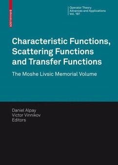 Characteristic Functions, Scattering Functions and Transfer Functions (eBook, PDF)