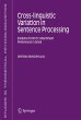 Cross-linguistic Variation in Sentence... - Bild 1