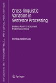 Cross-linguistic Variation in Sentence Processing (eBook, PDF)