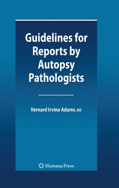 Guidelines for Reports by Autopsy Pathologists (eBook, PDF) - Adams, Vernard Irvine