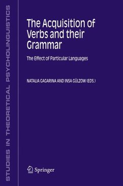 The Acquisition of Verbs and their Grammar: (eBook, PDF)