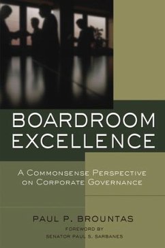 Boardroom Excellence (eBook, PDF) - Brountas, Paul P.