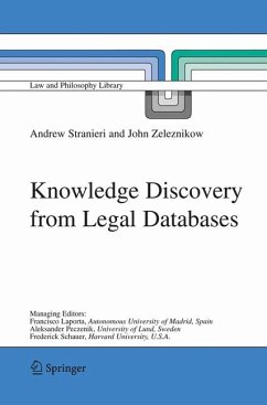 Knowledge Discovery from Legal Databases (eBook, PDF) - Stranieri, Andrew; Zeleznikow, John