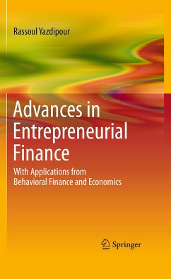 Advances in Entrepreneurial Finance (eBook, PDF) - Yazdipour, Rassoul