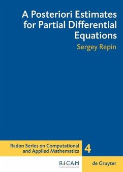 A Posteriori Estimates for Partial Differential Equations (eBook, PDF) - Repin, Sergey I.