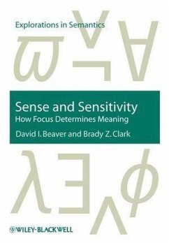 Sense and Sensitivity (eBook, PDF) - Beaver, David I.; Clark, Brady Z.