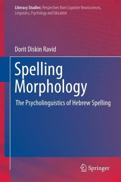 Spelling Morphology (eBook, PDF) - Ravid, Dorit Diskin