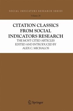 Citation Classics from Social Indicators Research (eBook, PDF)