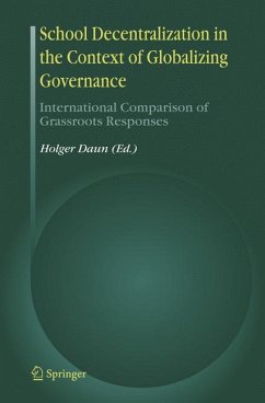 School Decentralization in the Context of Globalizing Governance (eBook, PDF)