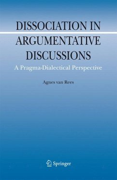 Dissociation in Argumentative Discussions (eBook, PDF) - van Rees, Agnes