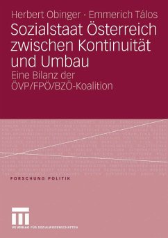 Sozialstaat Österreich zwischen Kontinuität und Umbau (eBook, PDF) - Obinger, Herbert; Talos, Emmerich