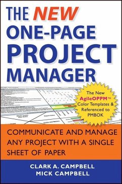 The New One-Page Project Manager (eBook, PDF) - Campbell, Clark A.; Campbell, Mick