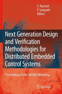 Next Generation Design and Verification Methodologies for Distributed Embedded Control Systems (eBook, PDF)