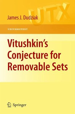 Vitushkin’s Conjecture for Removable Sets (eBook, PDF) - Dudziak, James