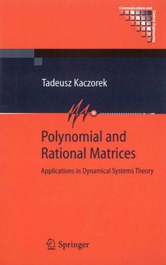 Polynomial and Rational Matrices (eBook, PDF) - Kaczorek, Tadeusz