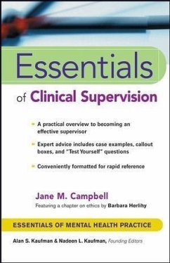 Essentials of Clinical Supervision (eBook, ePUB) - Campbell, Jane M.