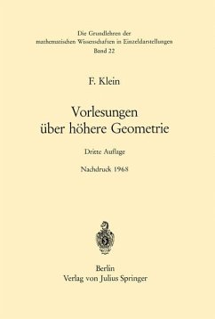 vorlesungen über höhere geometrie