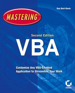 Mastering MIcrosoft VBA (eBook, PDF) - Hart-Davis, Guy