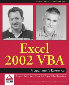 Excel 2002 VBA (eBook, PDF) - Bovey, Rob; Bullen, Stephen; Green, John; Rosenberg, Robert