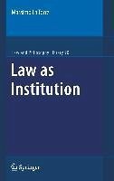 Law as Institution (eBook, PDF) - La Torre, Massimo