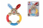 Eichhorn 100017002 - Baby Greifring Hase, Holz/Silikonring