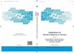 Applications of Random Matrices in Physics (eBook, PDF)