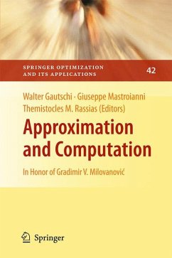 Approximation and Computation (eBook, PDF)