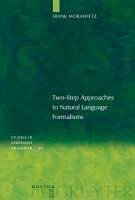 Two-Step Approaches to Natural Language Formalism (eBook, PDF) - Morawietz, Frank