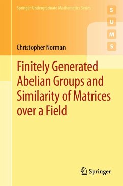 Finitely Generated Abelian Groups and Similarity of Matrices over a Field (eBook, PDF) - Norman, Christopher