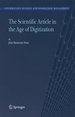 The Scientific Article in the Age of Digitization (eBook, PDF) - Mackenzie Owen, John