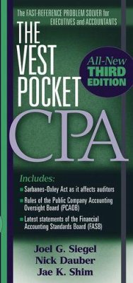 The Vest Pocket CPA (eBook, PDF) - Siegel, Joel G.; Dauber, Nick A.; Shim, Jae K.