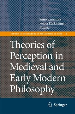 Theories of Perception in Medieval and Early Modern Philosophy (eBook, PDF)
